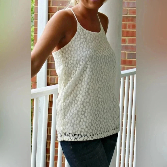 Karlie ivory Lana spaghetti strap top size S - Picture 1 of 9